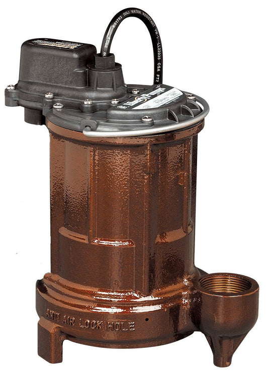 Liberty 257, Sump pump, 1/3 HP, 115v, 1 - 1/2"Disch, 50 GPM, Automatic - House of Pumps