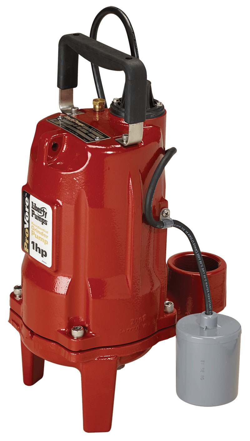 Liberty PRG101A, Grinder Pump, 1 HP, 115V, 2" Dich, 46 GPM, Float - House of Pumps